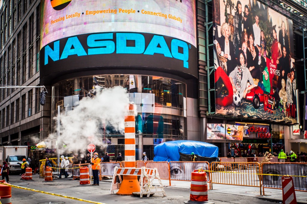 Die Zentrale der US-Technologiebörse NASDAQ in New York