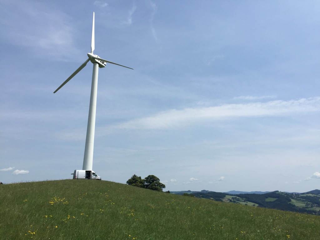 Das älteste Windkraftwerk von WEB in Michelbach